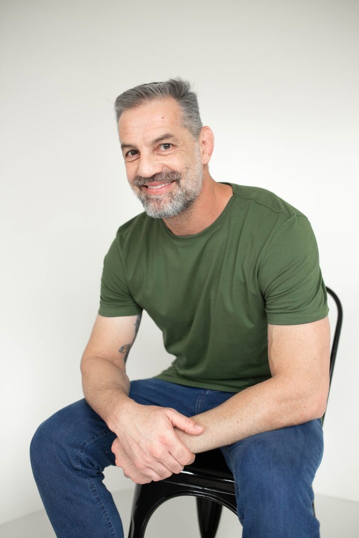 Camiseta Básica Masculina Malha Pima - Verde Watercress