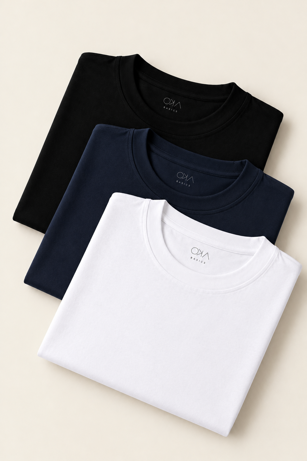 Kit 3 Camisetas Básicas Masculinas Malha Premium - 15% OFF