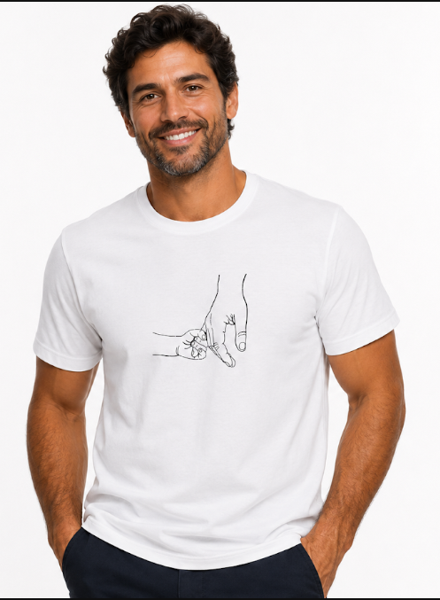 Camiseta Mãos Dadas Branca