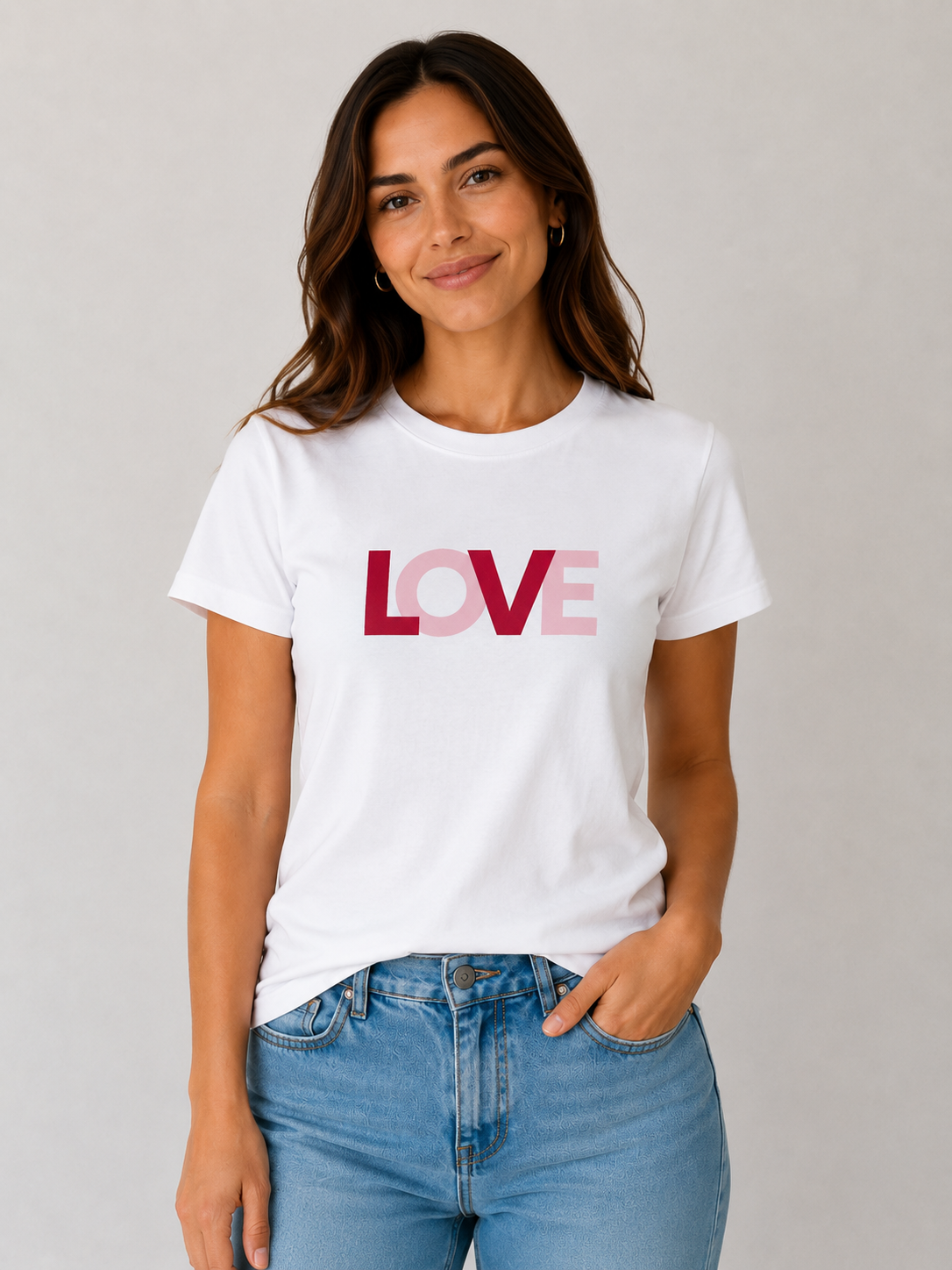 Camiseta Feminina Dia dos Namorados — Love - Centro