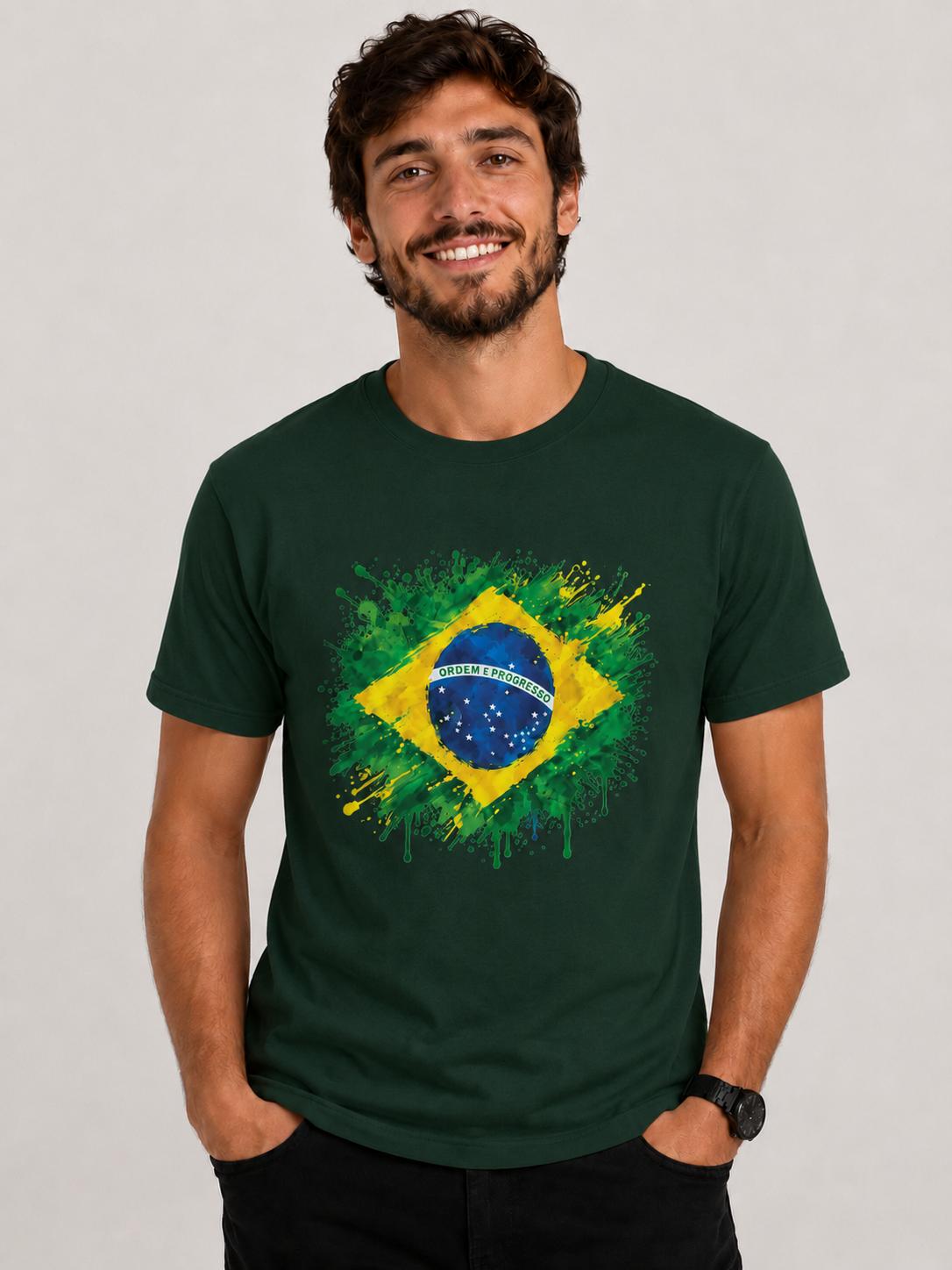 Camiseta Masculina Copa 2026 — Bandeira - Centro