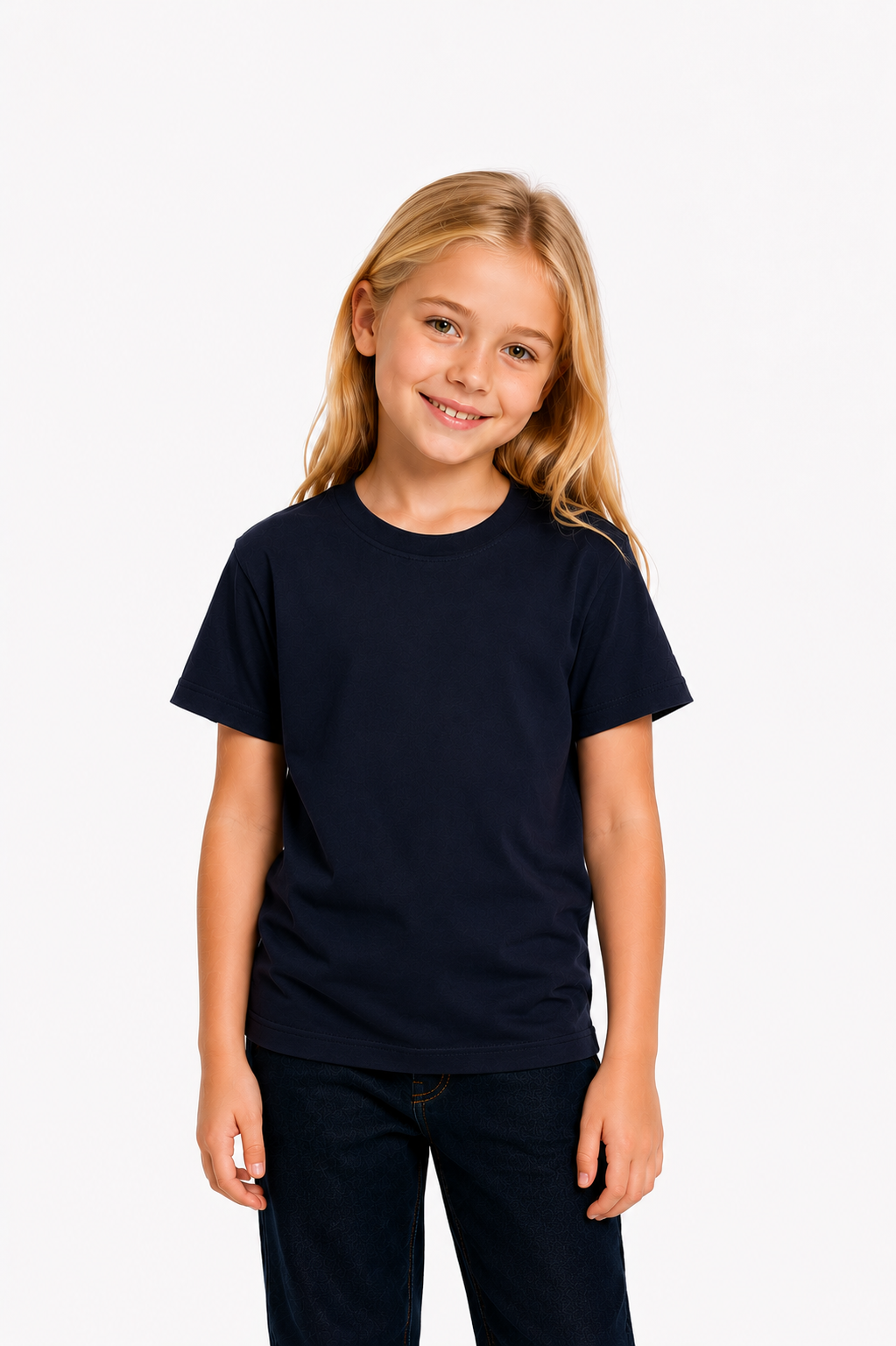 Camiseta Kids Lisa Azul Marinho