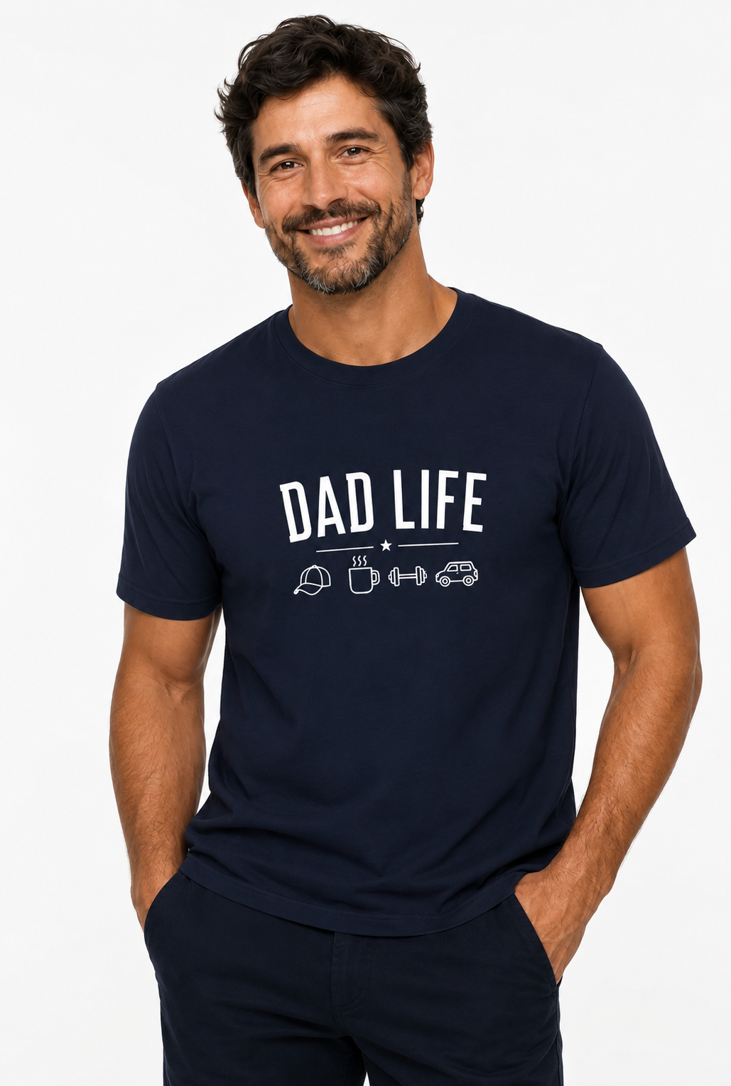 Camiseta DAD LIFE Azul Marinho