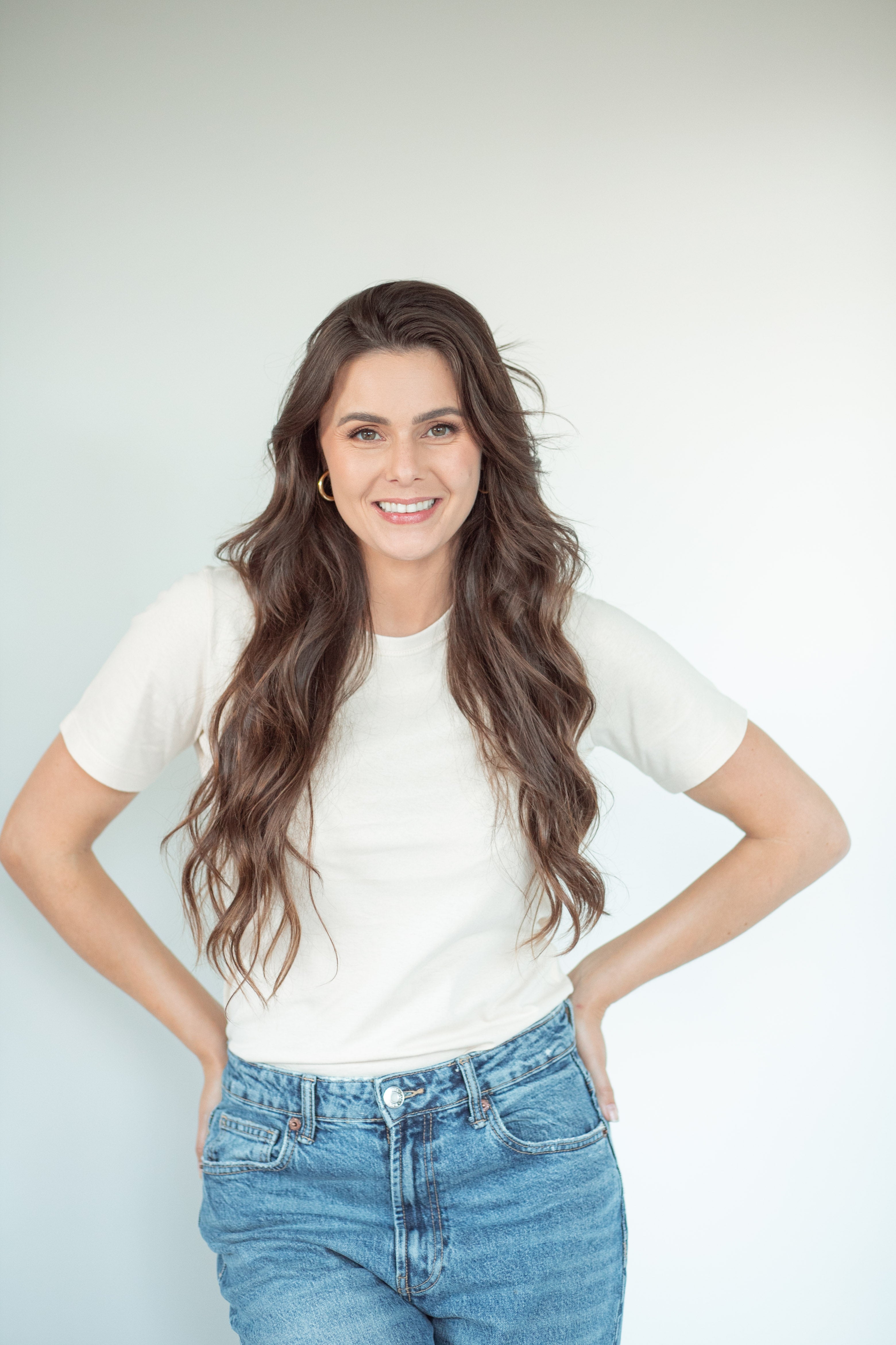 Camiseta Básica Gola U Feminina - Nude