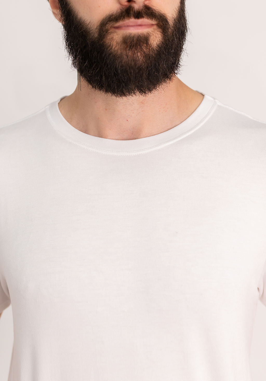 Camiseta Básica Masculina Modal - BRANCO