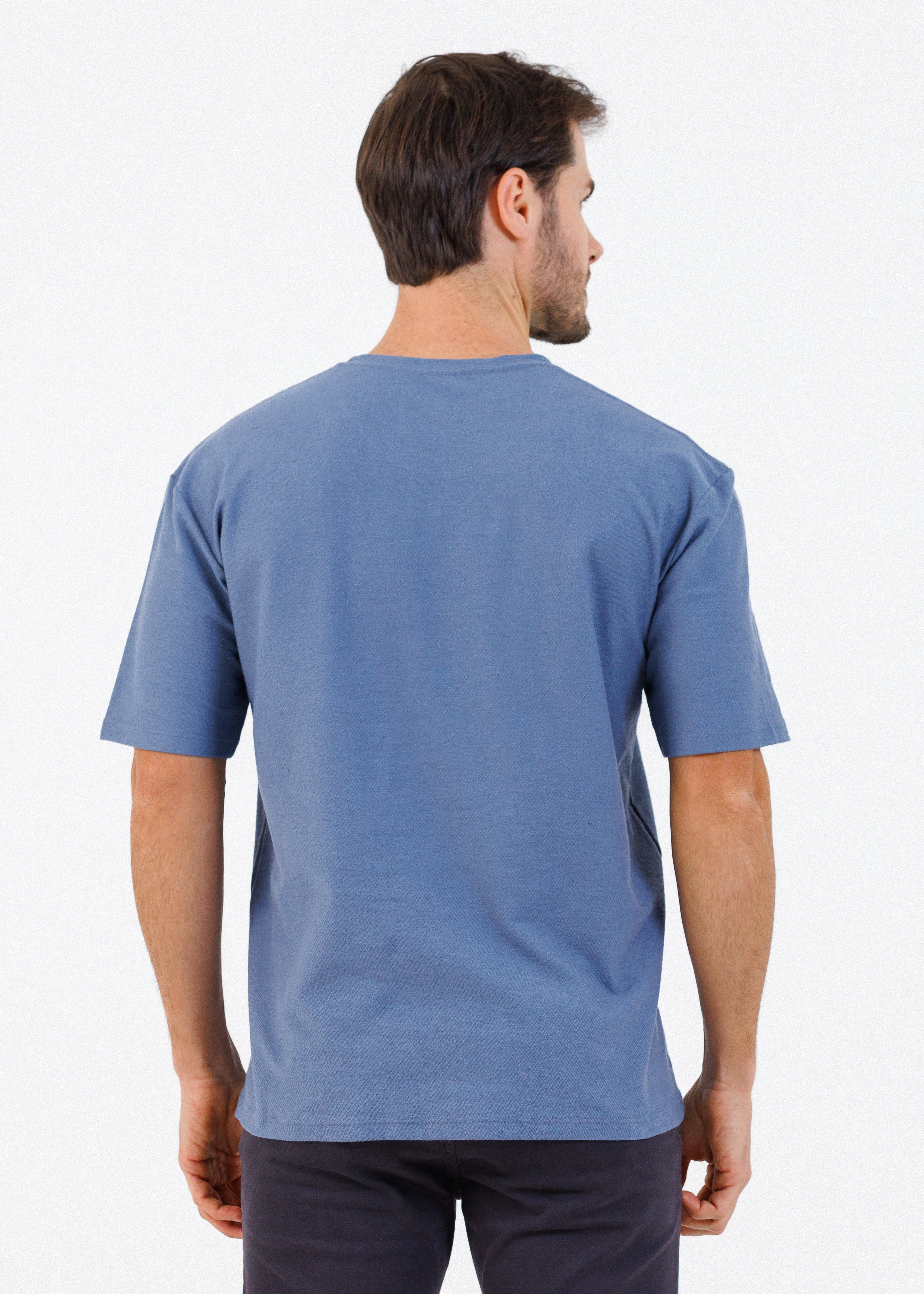Camiseta Masculina Oversized Malhão - Azul