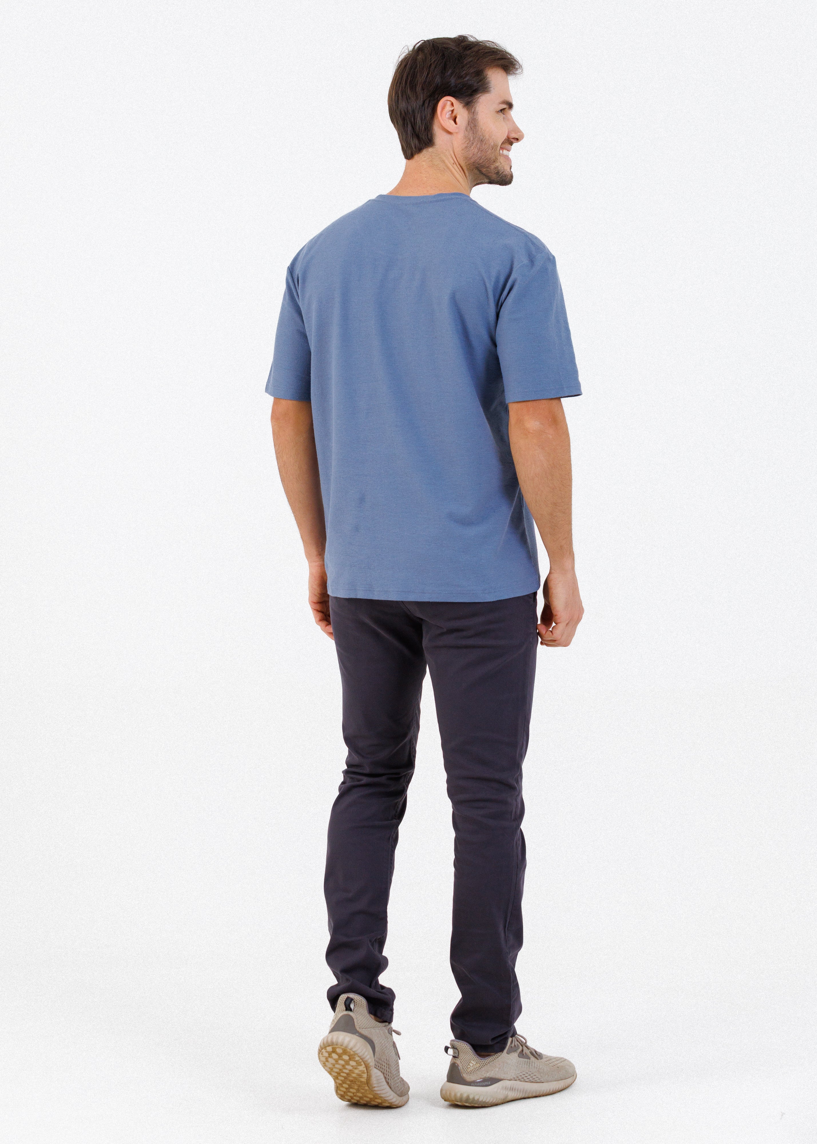 Camiseta Masculina Oversized Malhão - Azul