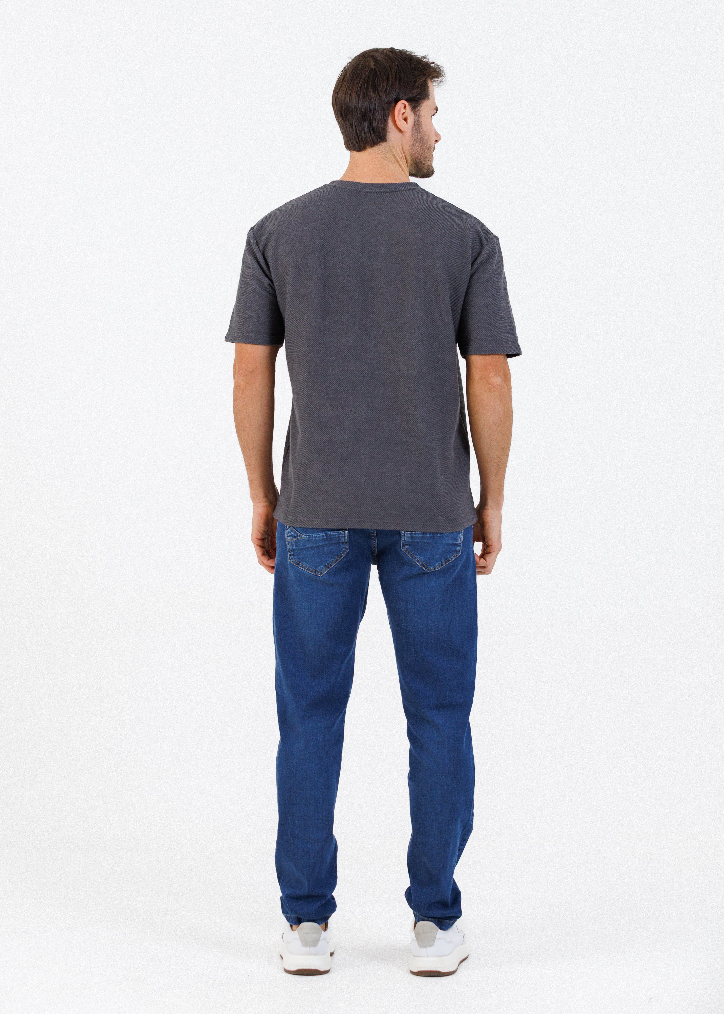 Camiseta Masculina Oversized Malhão - Chumbo