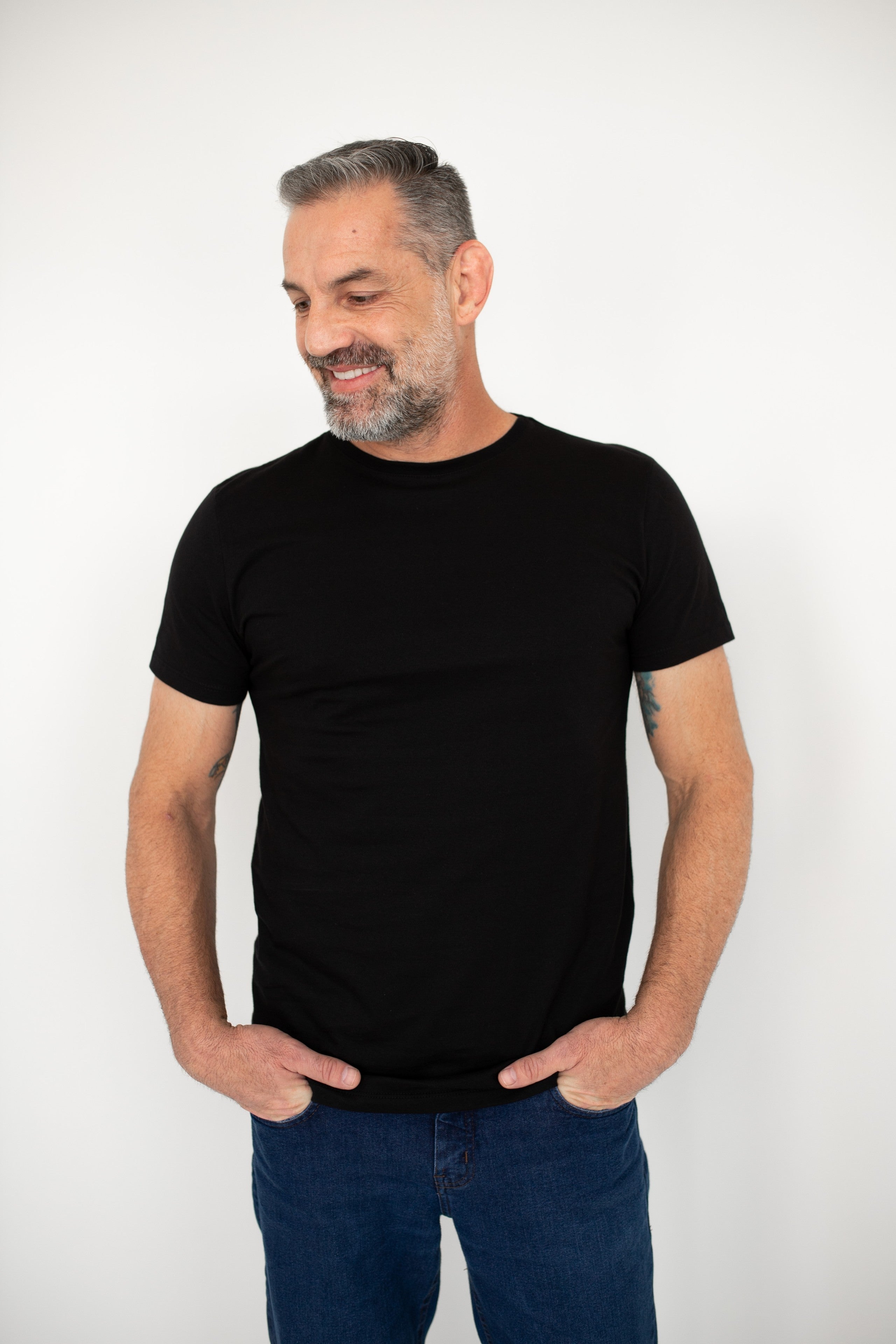 Camiseta Básica Masculina Pima - Preta