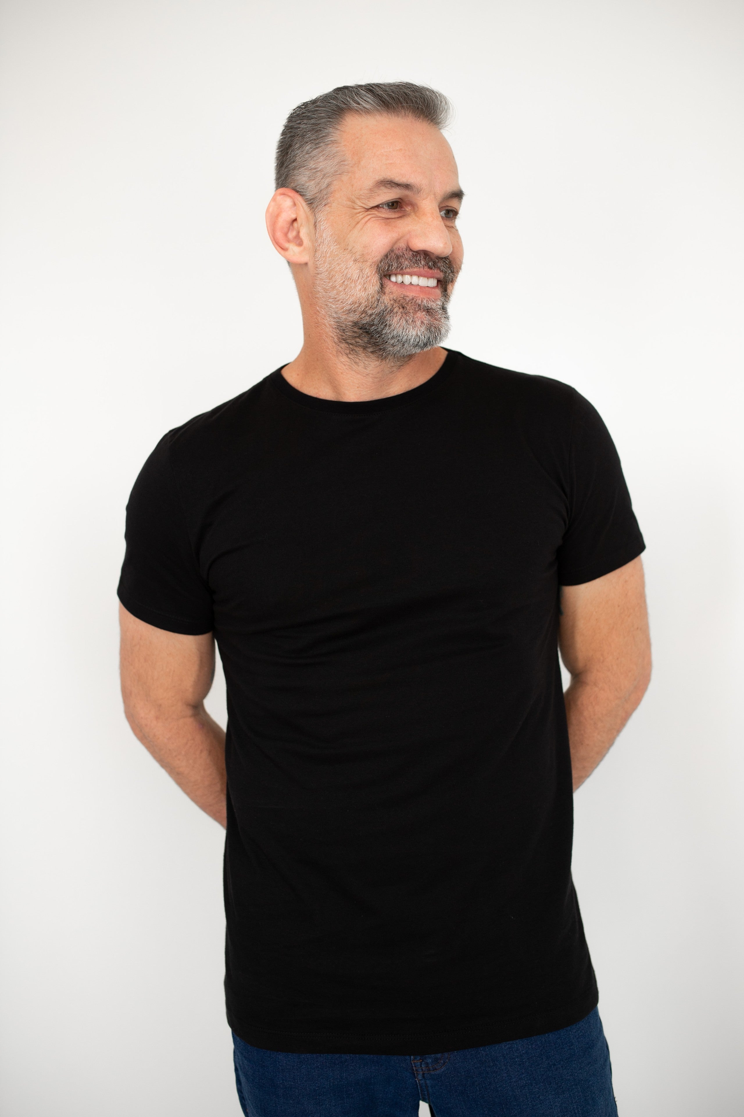 Camiseta Básica Masculina Pima - Preta