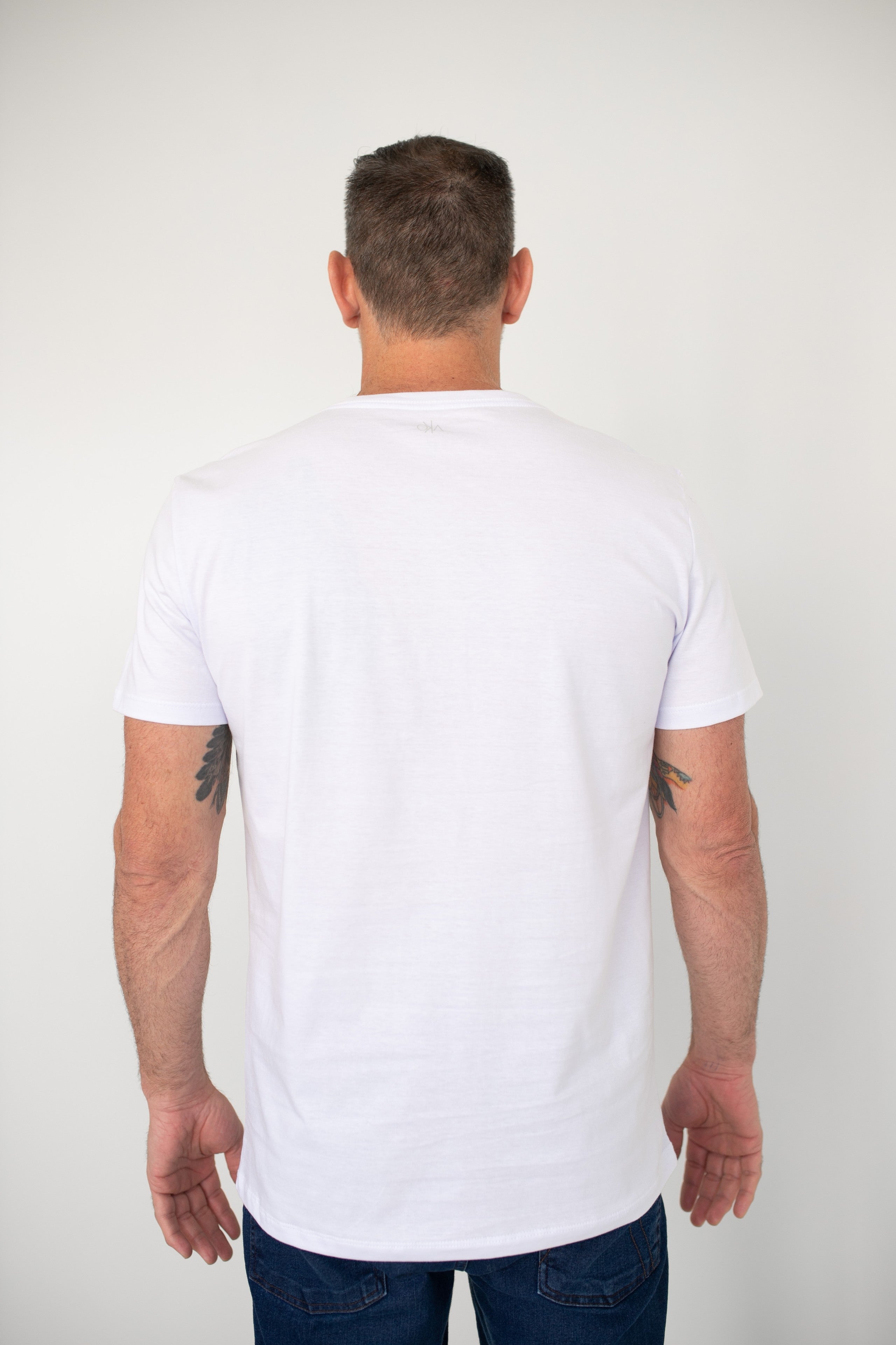 Camiseta Básica Masculina Pima - Branca