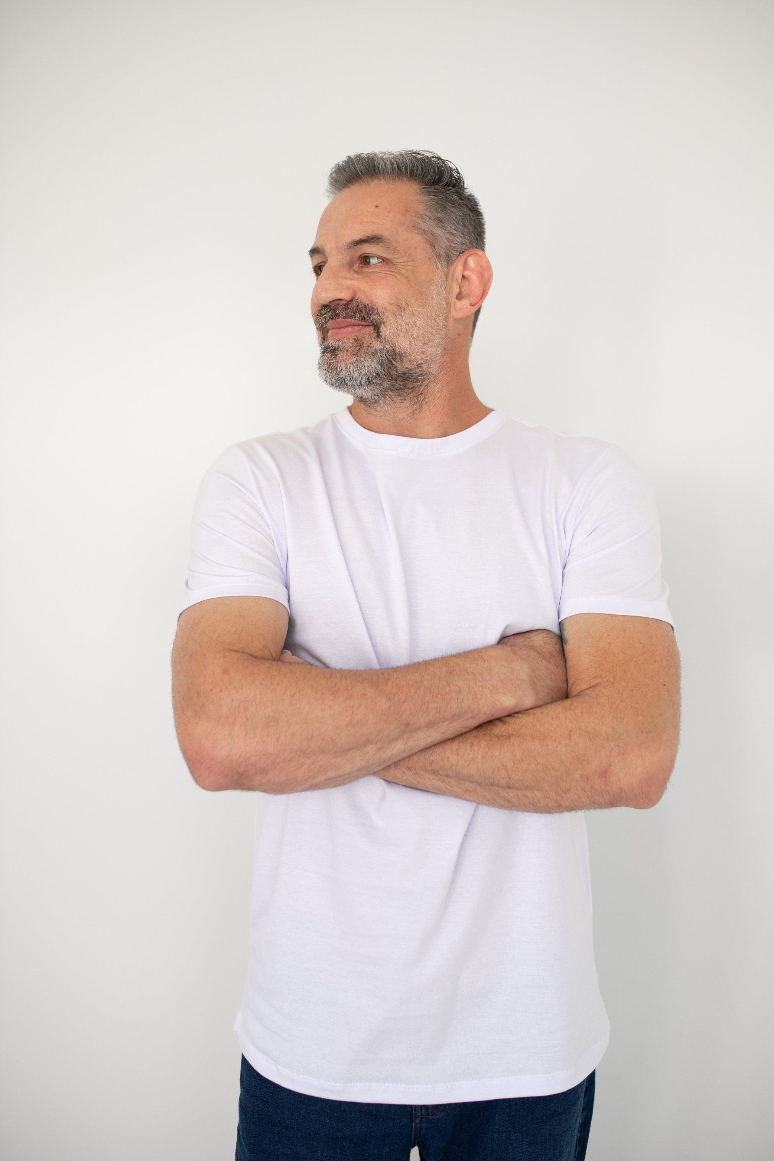 Camiseta Básica Masculina Pima - Branca