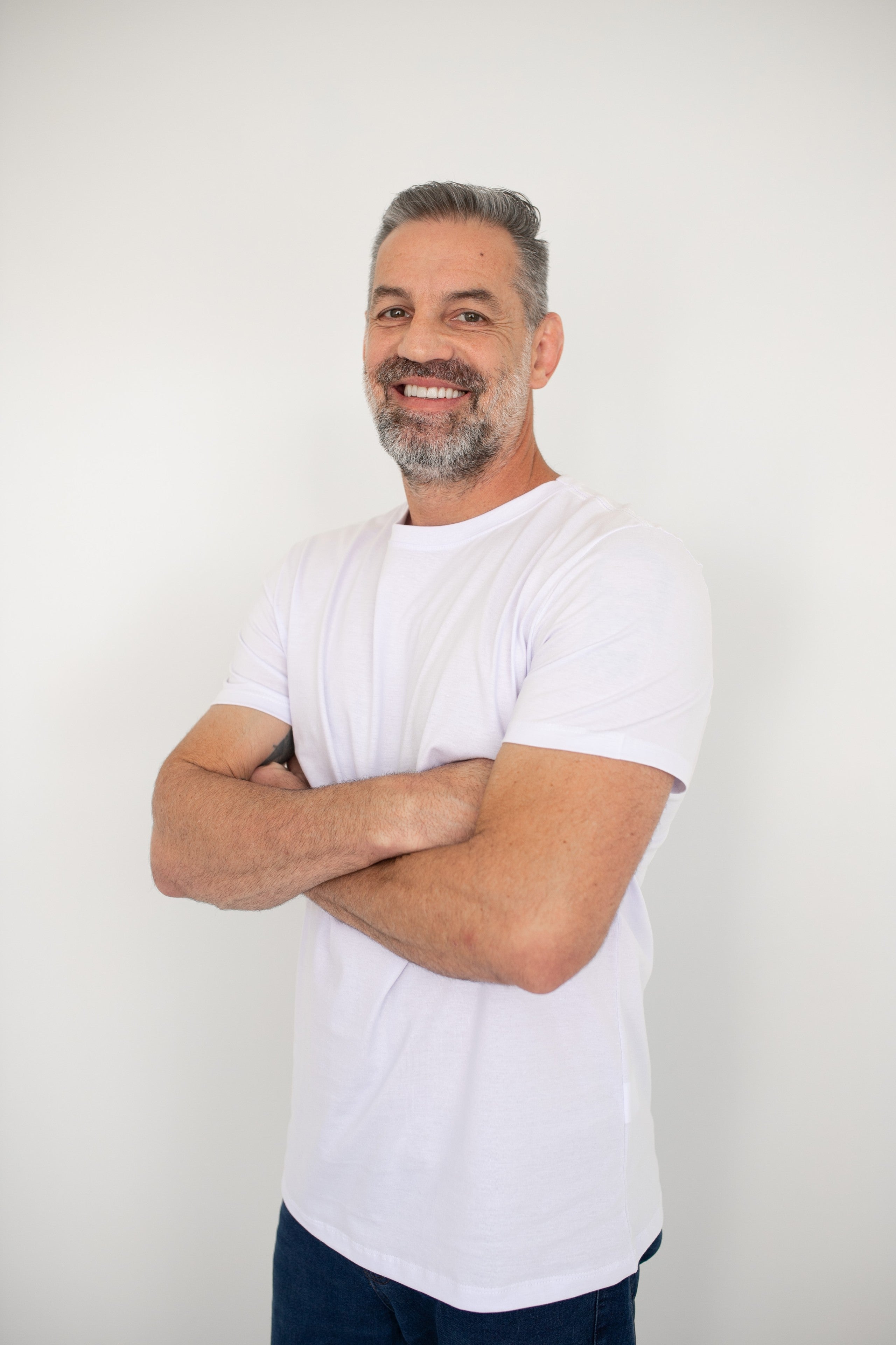 Camiseta Básica Masculina Pima - Branca