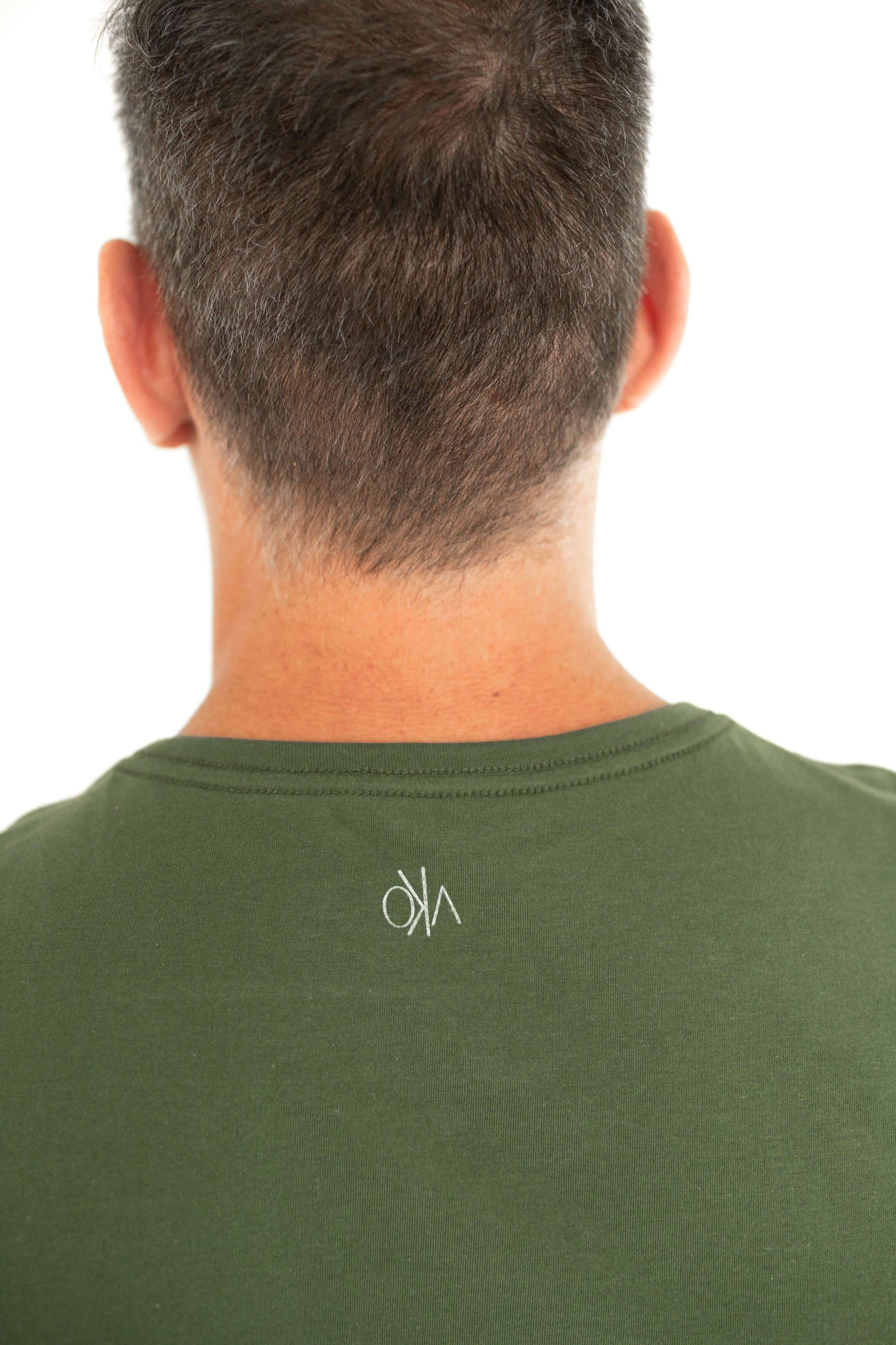 Camiseta Básica Masculina Malha Pima - Verde Watercress
