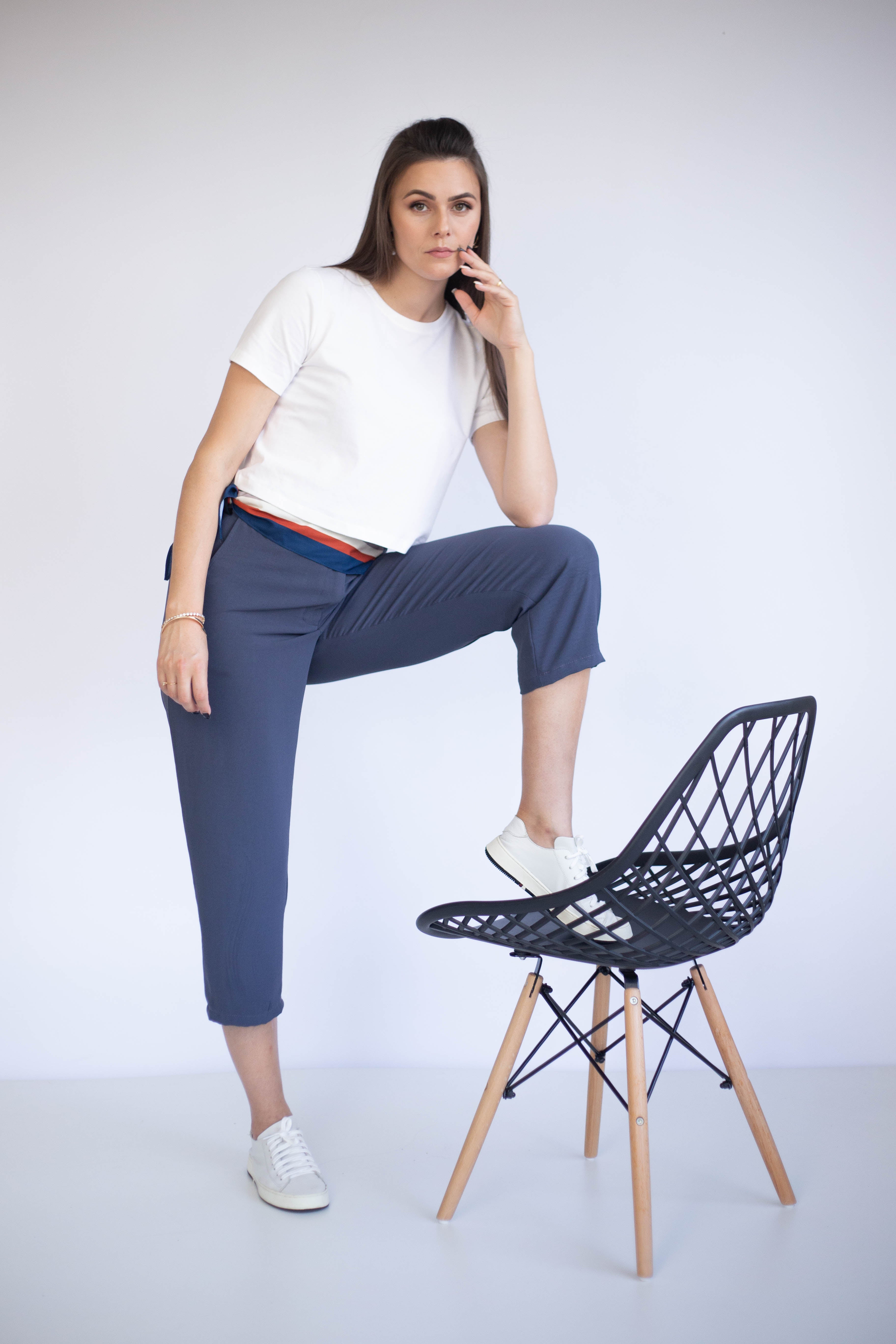 Camiseta Cropped Gola U - Branco