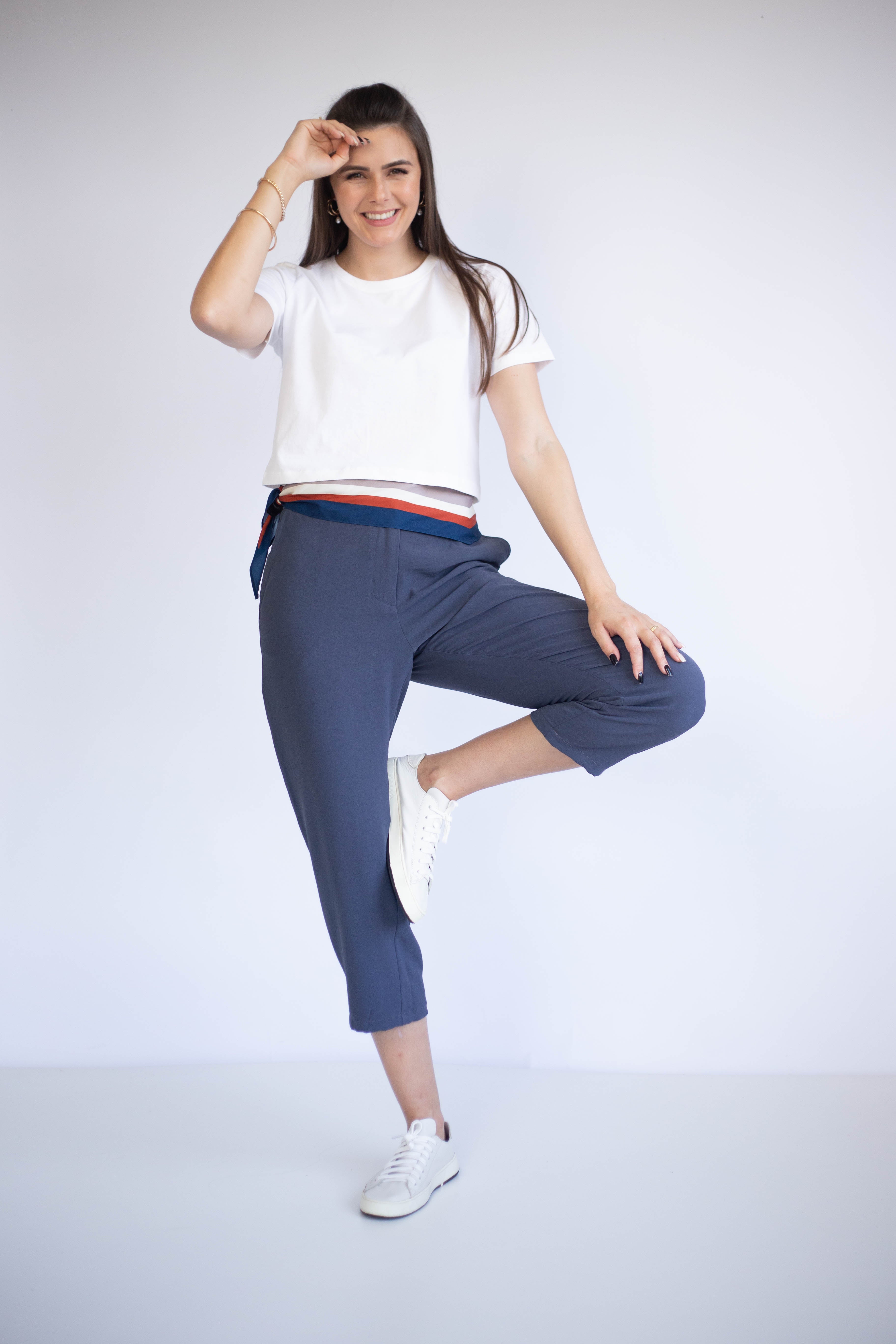 Camiseta Cropped Gola U - Branco