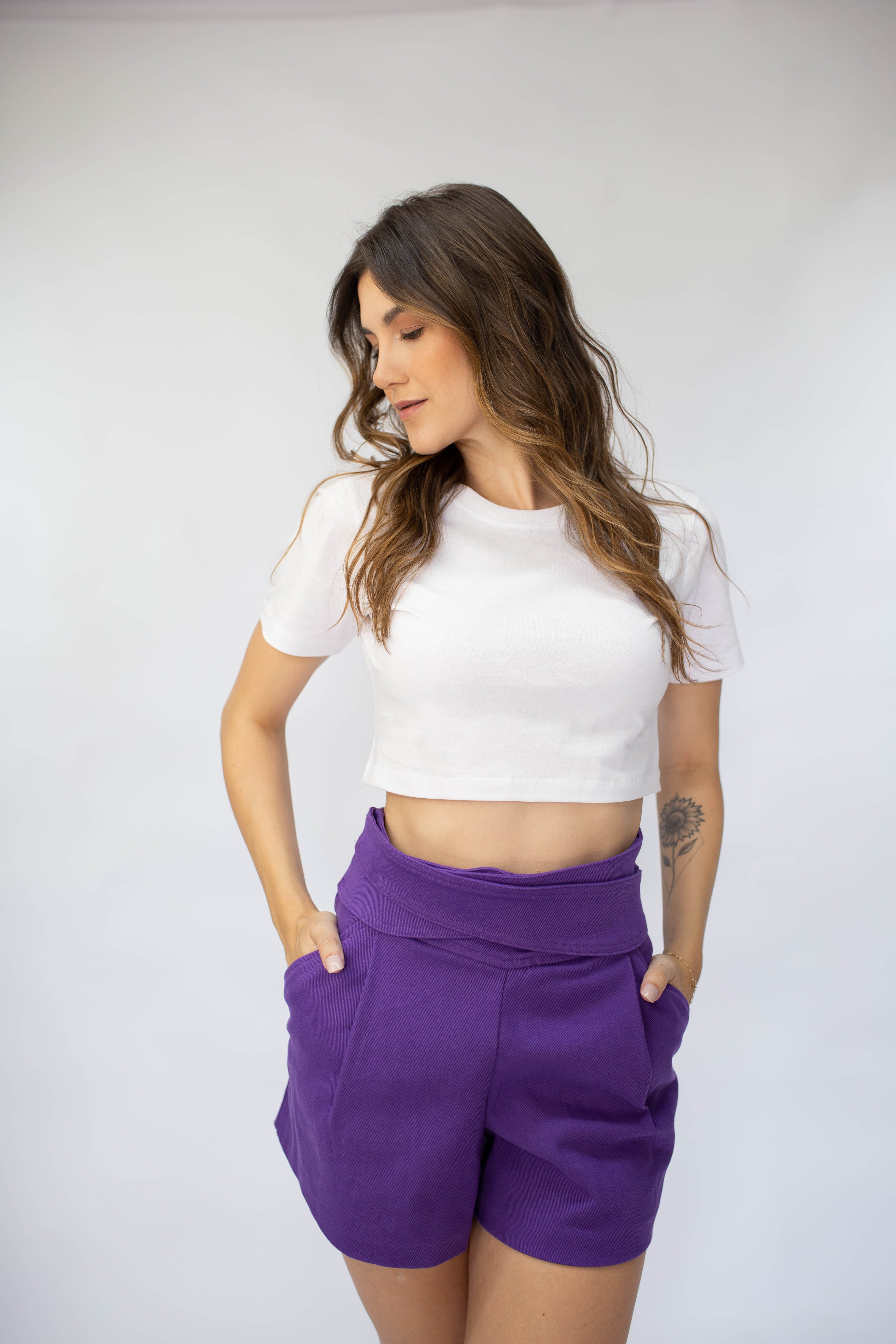 Cropped Gola U - Branco
