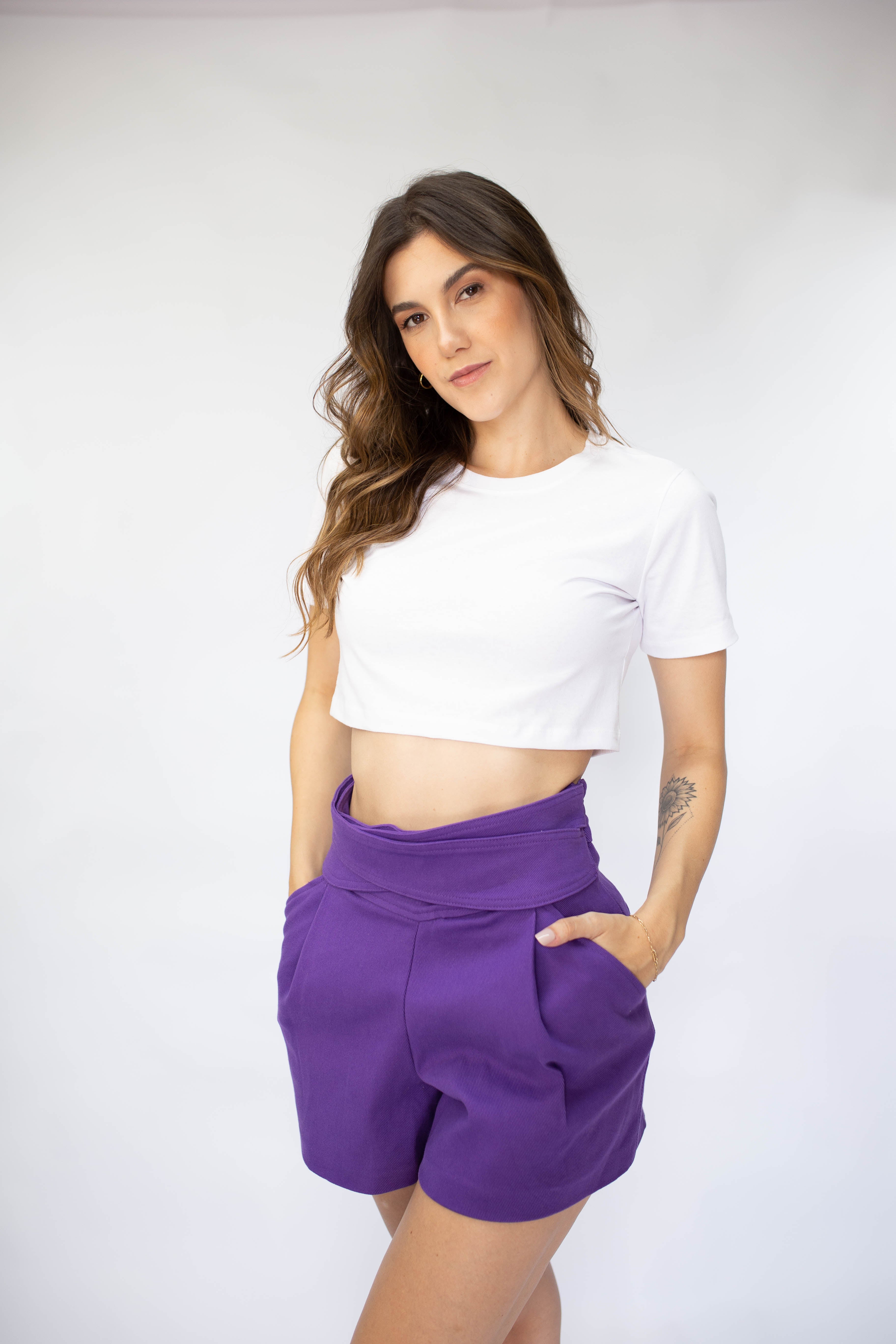 Cropped Gola U - Branco