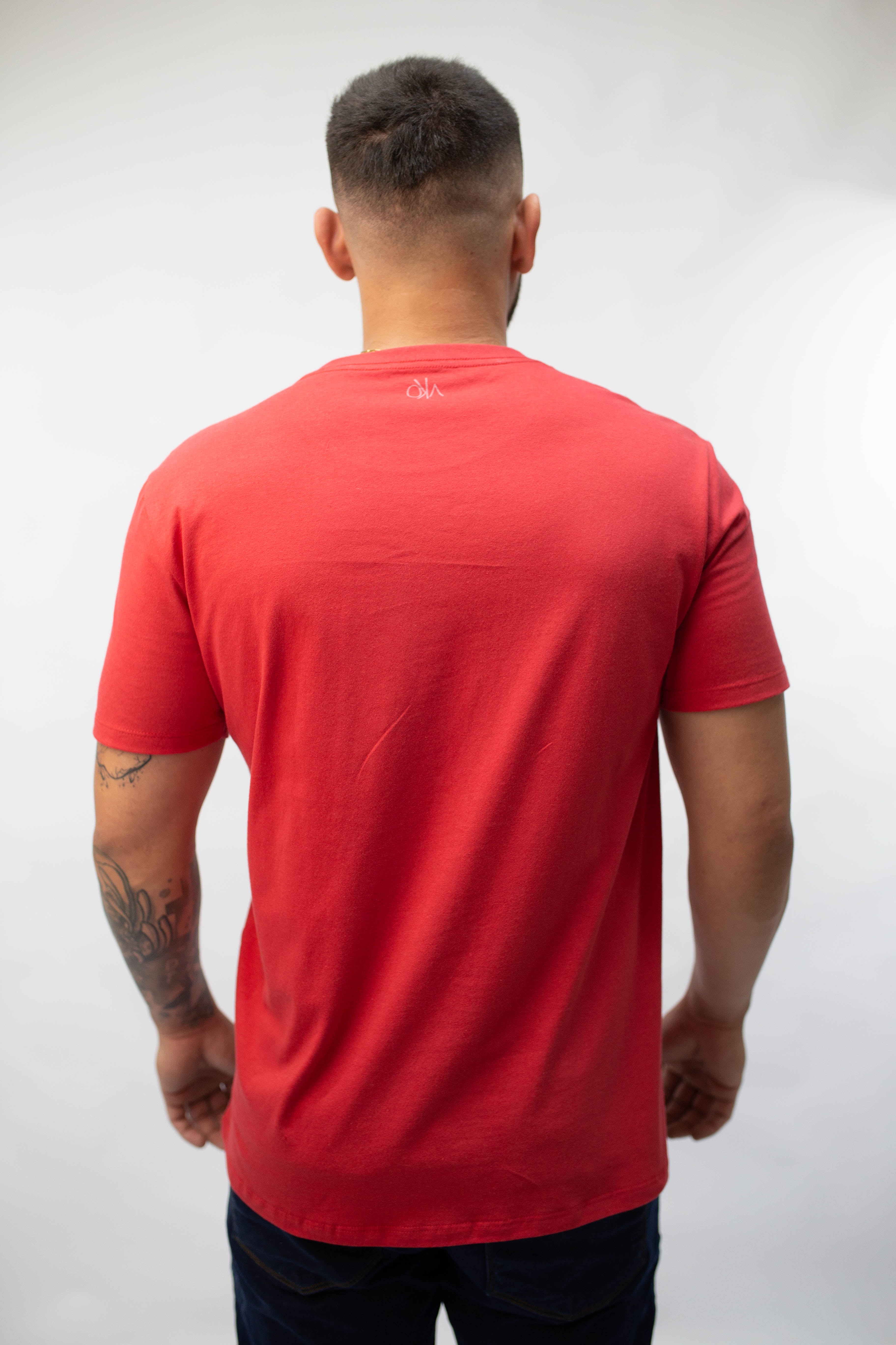 Camiseta Básica Masculina - Vermelho