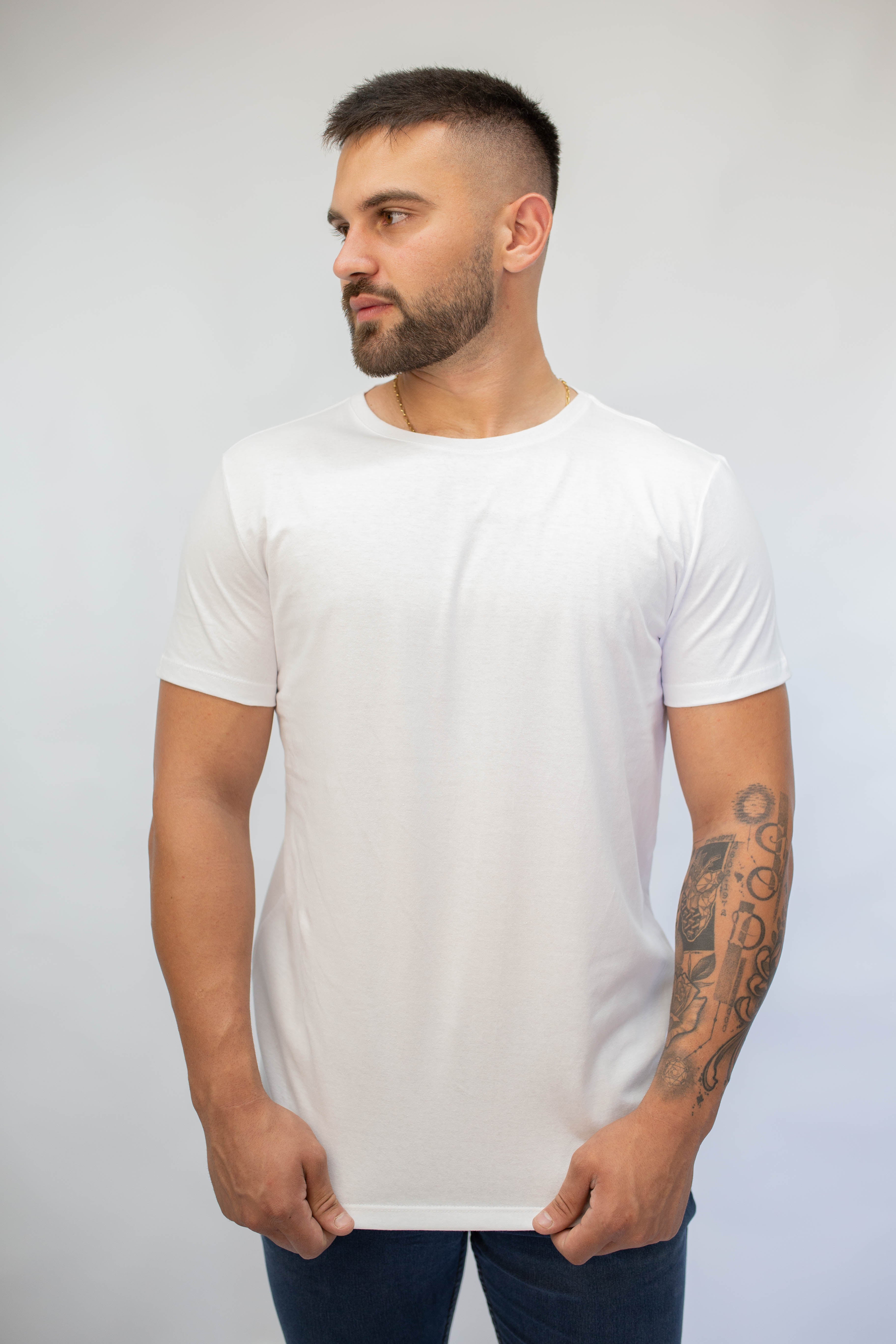 Camiseta Básica Masculina - Branca