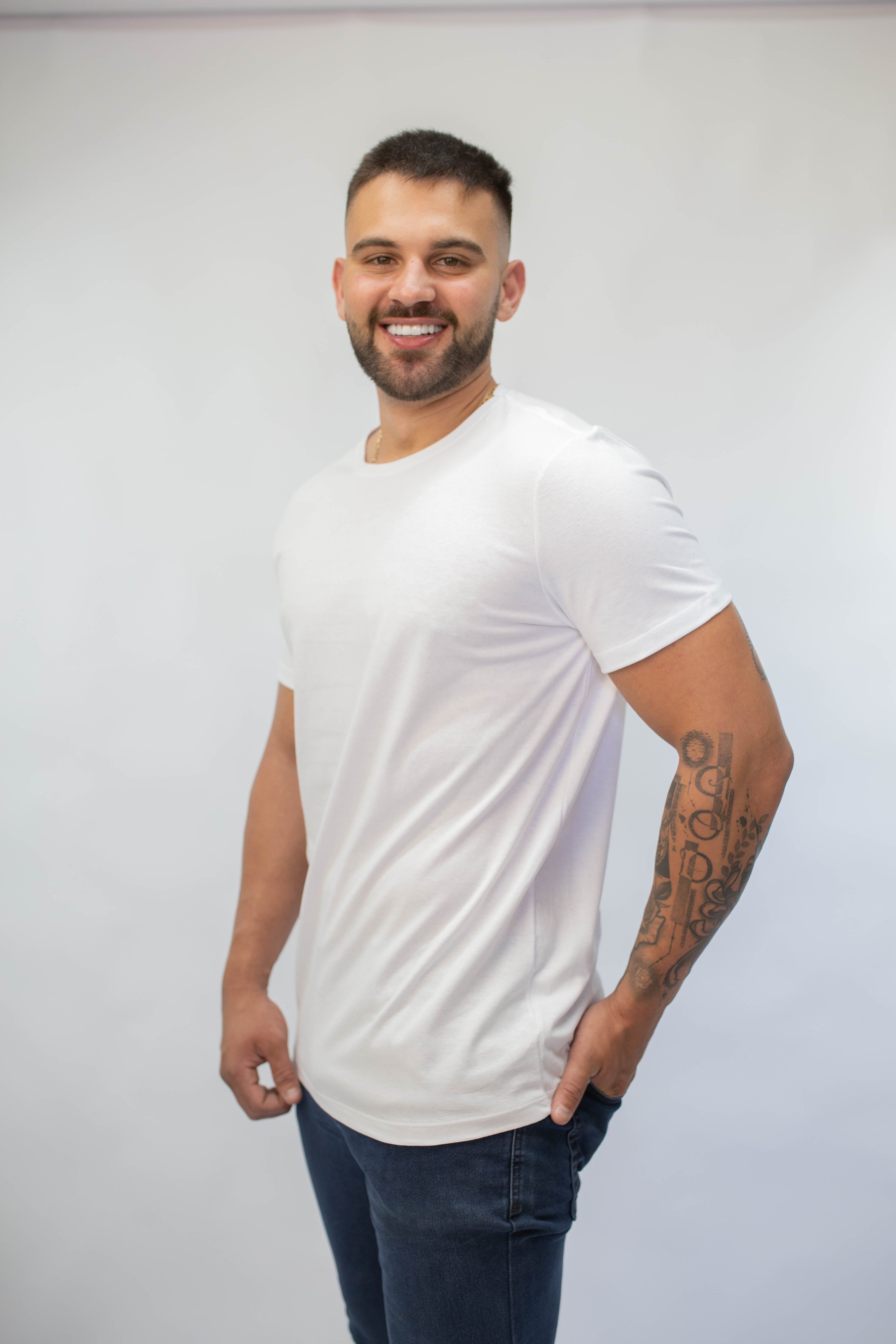Camiseta Básica Masculina - Branca