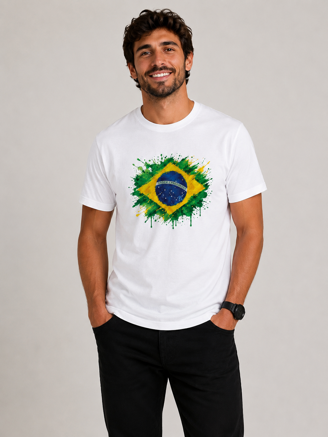 Camiseta Masculina Copa 2026 — Bandeira - Centro