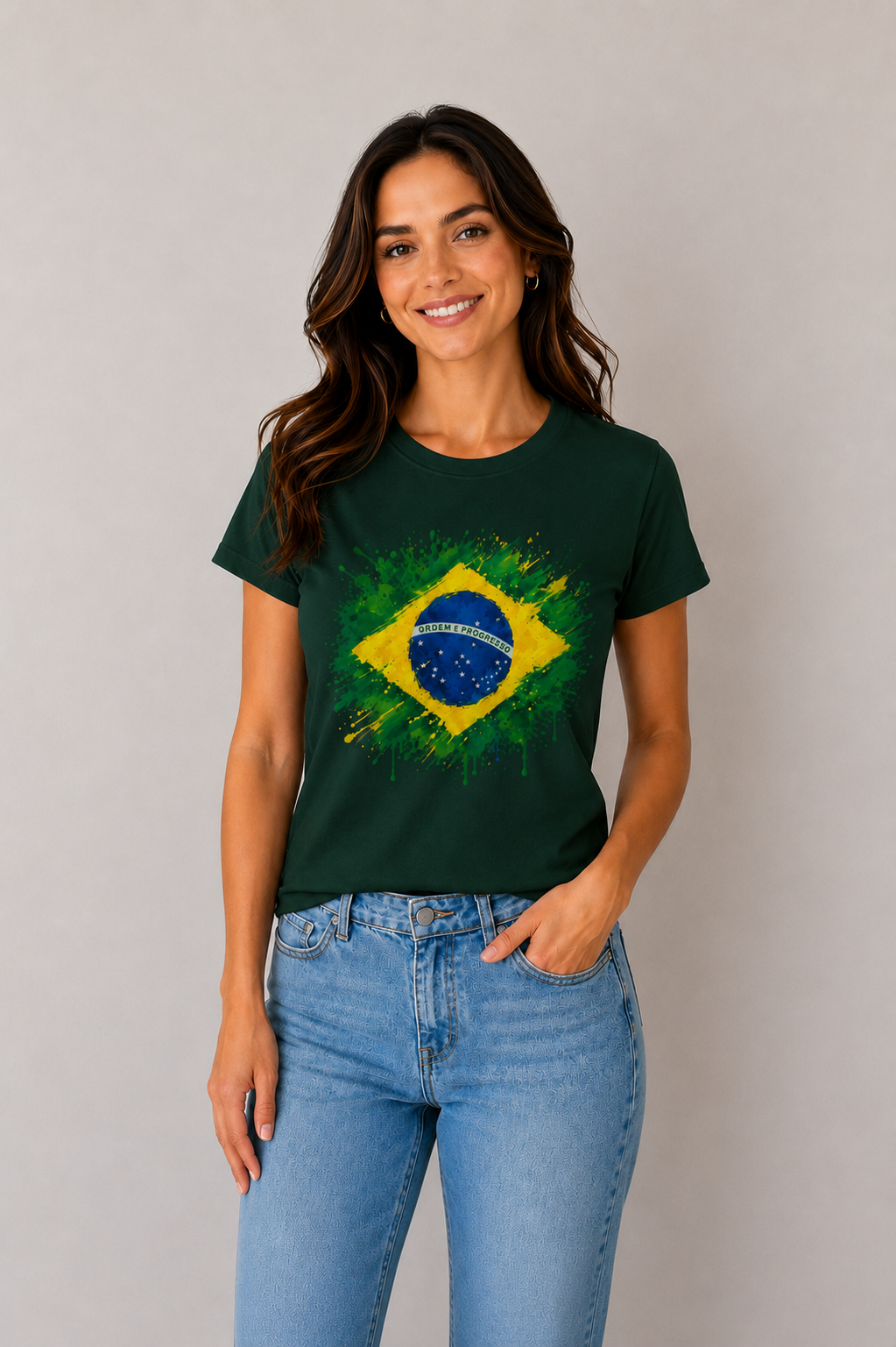 Camiseta Feminina Copa 2026 — Bandeira - Centro