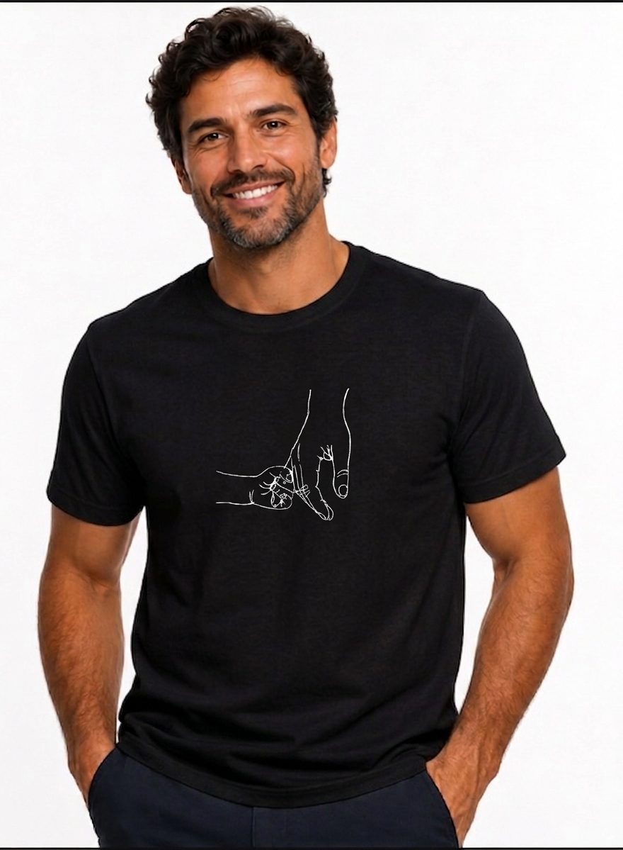 Camiseta Mãos Dadas Preta