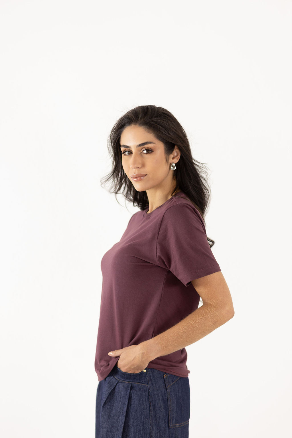 Camiseta Manga Curta Algodão Premium - Malbec