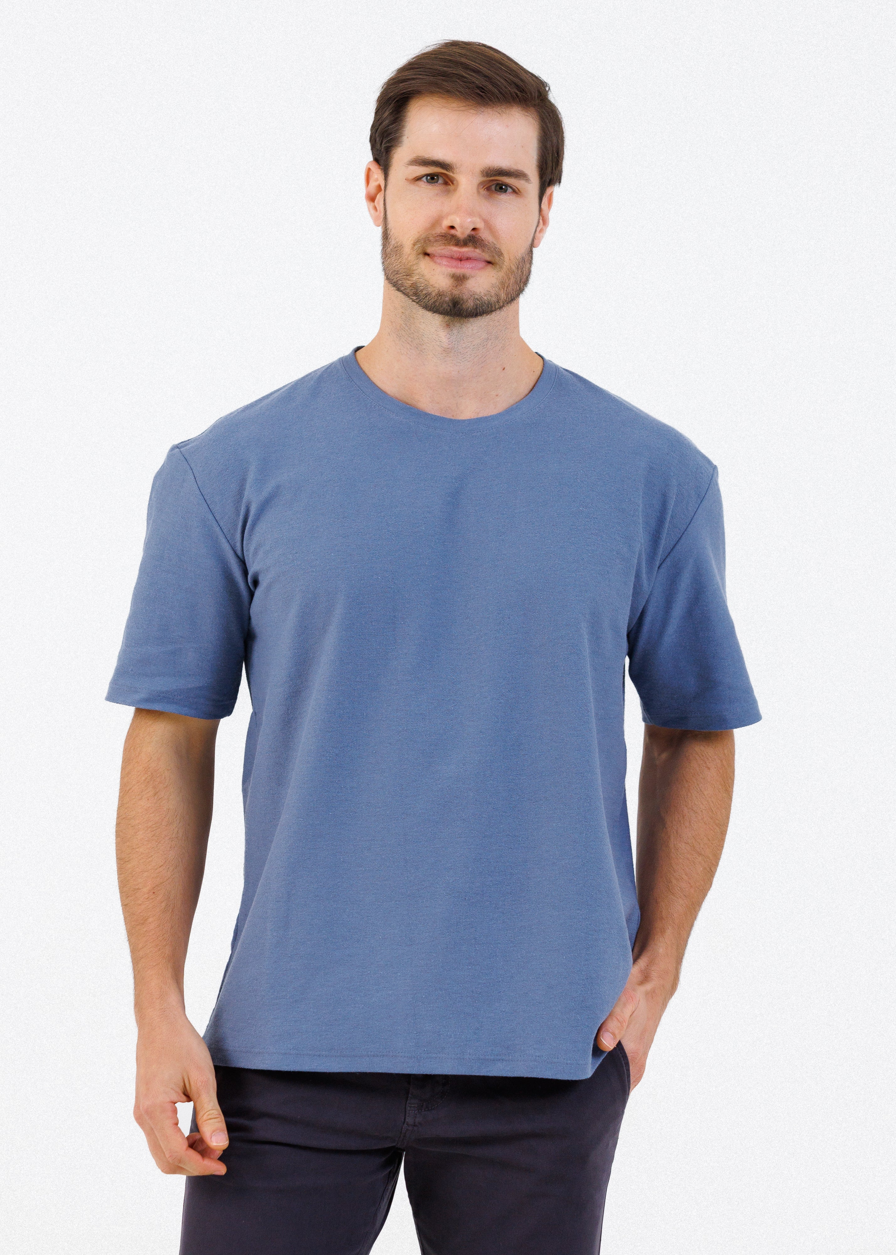 Camiseta Masculina Oversized Malhão - Azul