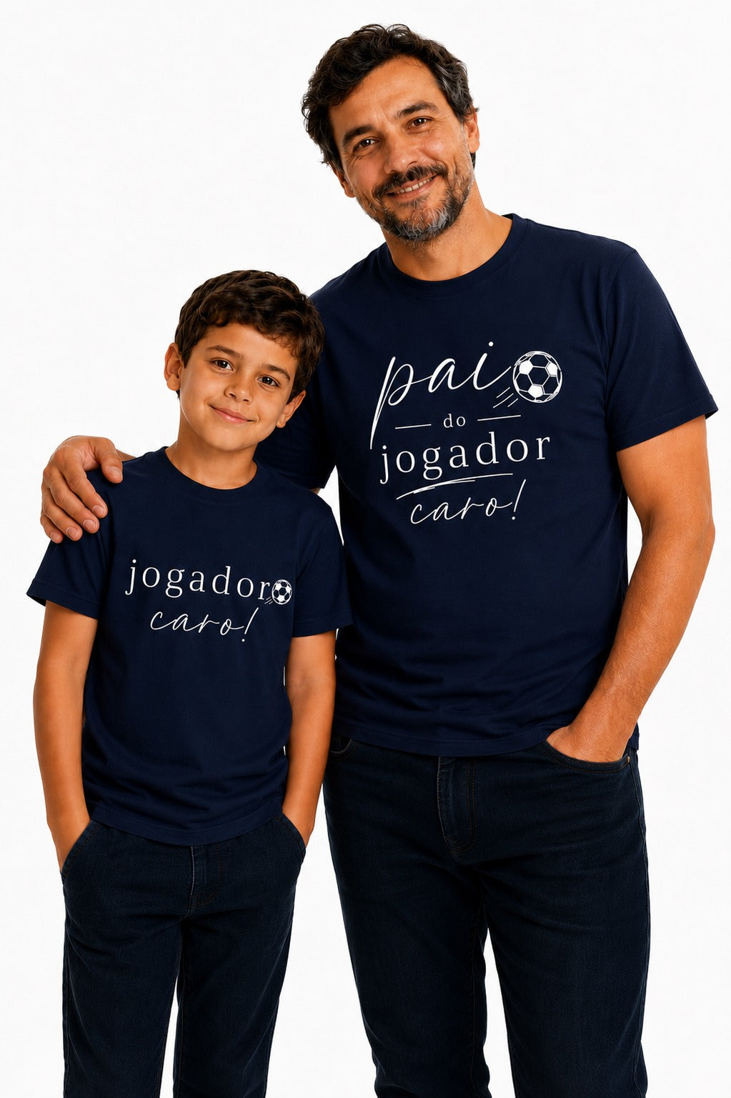 Camiseta Pai do Jogador Caro Azul Marinho