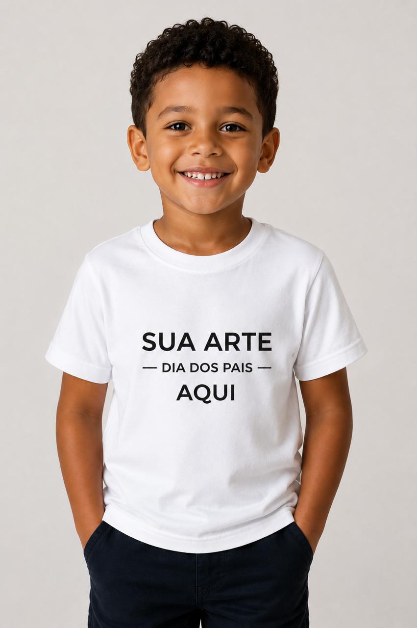 Personalize sua Camiseta Kids Unissex  -  Branca
