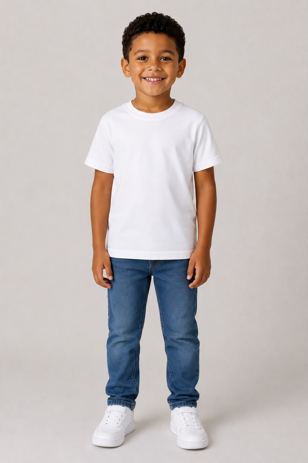 Camiseta Kids Básica Unissex -  Branca
